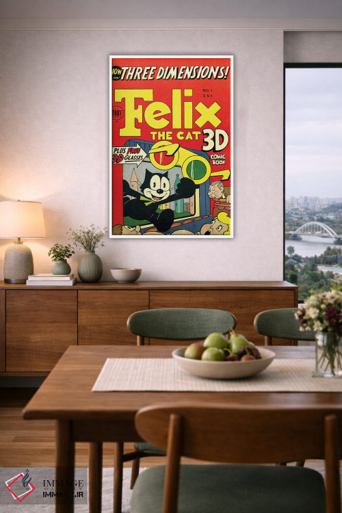 تابلو دکوراتیو فلیکس سه بعدی اثر رادیو دیز - D6W