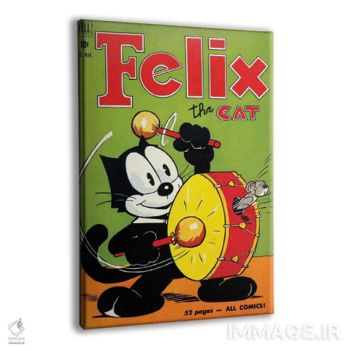 تابلو دکوراتیو فلیکس و ترس از طبل اثر رادیو دیز - نمای پرسپکتیو محصول