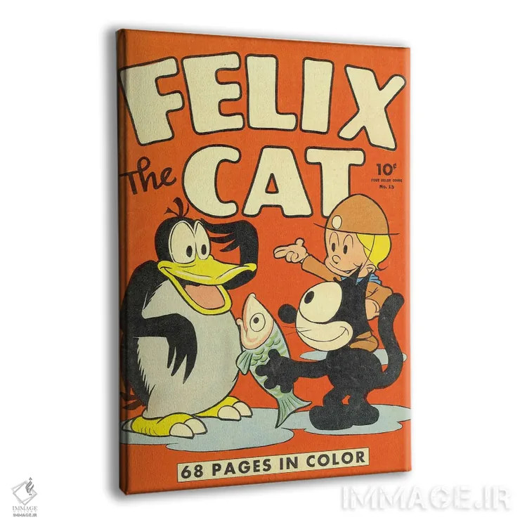 تابلو دکوراتیو فلیکس؛ ماهی و دوستان اثر رادیو دیز - نمای پرسپکتیو محصول