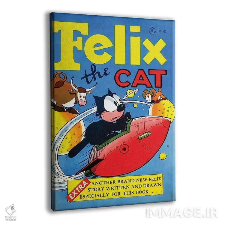 تابلو دکوراتیو فلیکس در سفینه ی فضایی اثر رادیو دیز - نمای پرسپکتیو محصول