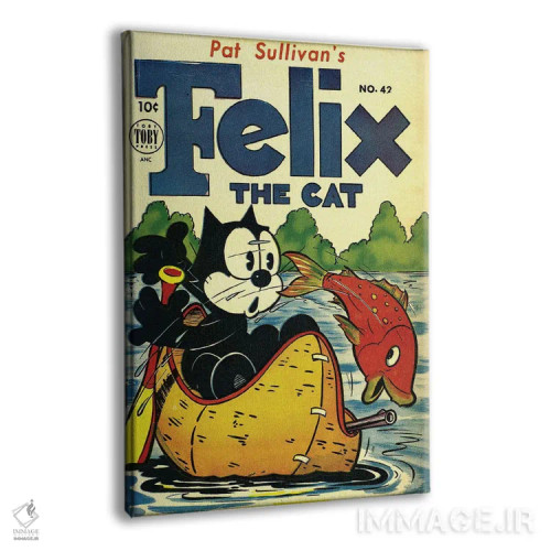 تابلو دکوراتیو فلیکس به ماهیگیری می رود اثر رادیو دیز - نمای پرسپکتیو محصول