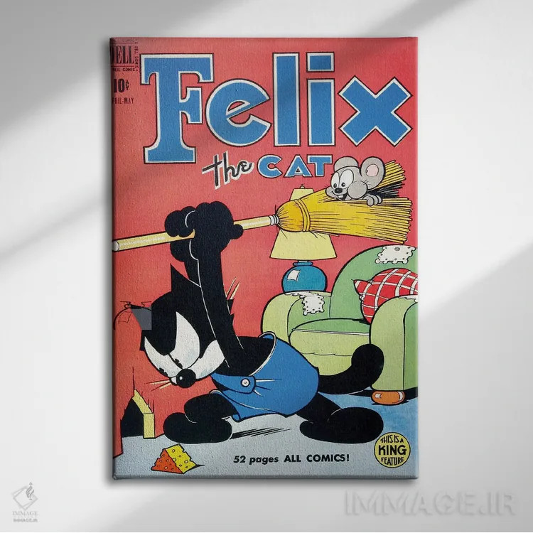 تابلو دکوراتیو فلیکس؛ جست وجو و نابودسازی اثر رادیو دیز - نمای روبهرو روی دیوار