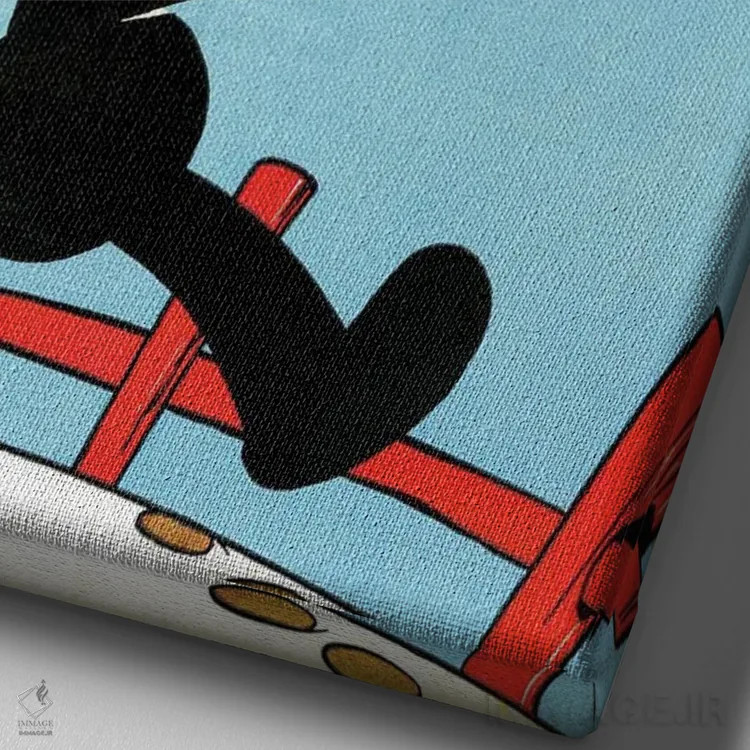 تابلو دکوراتیو فلیکس و تلسکوپ اثر رادیو دیز - نمای نزدیک بافت بوم