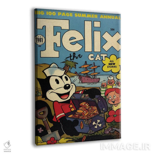 تابلو دکوراتیو فلیکس شکارچی گنج اثر رادیو دیز - نمای پرسپکتیو محصول