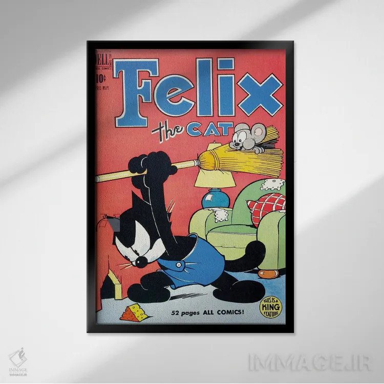 تابلو دکوراتیو فلیکس؛ جست وجو و نابودسازی اثر رادیو دیز - نمای قابدار مشکی