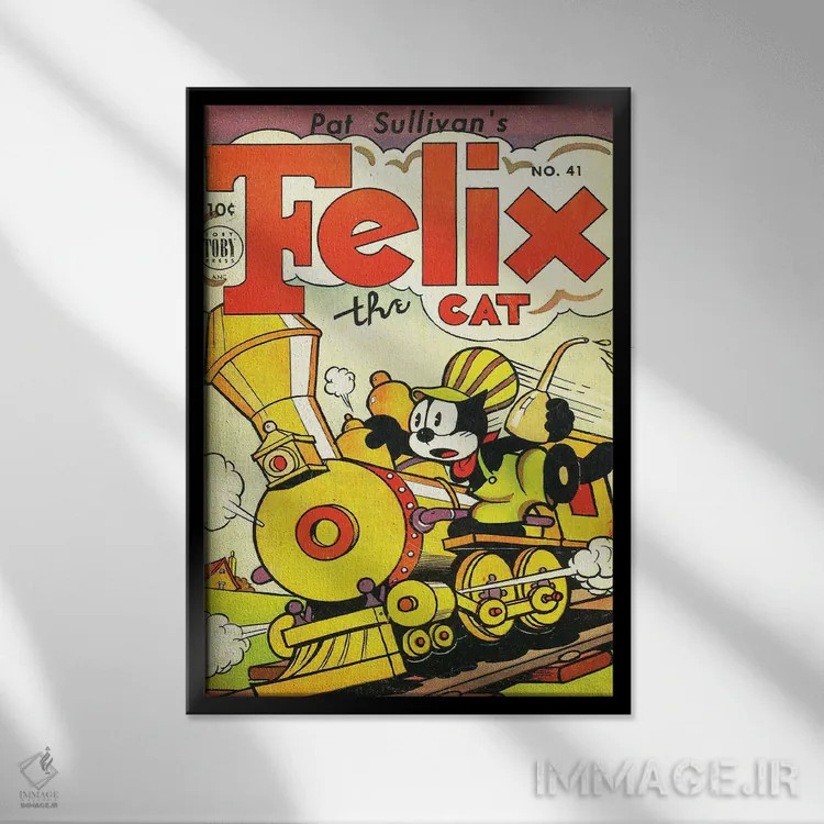 تابلو دکوراتیو فلیکس رهبر ارکستر اثر رادیو دیز - نمای قابدار مشکی