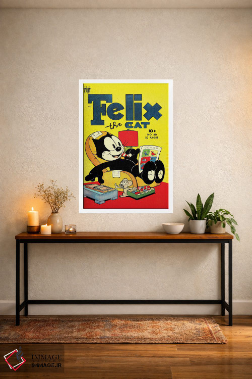 تابلو دکوراتیو فلیکس در حال گرفتن طعمه اثر رادیو دیز - D2W