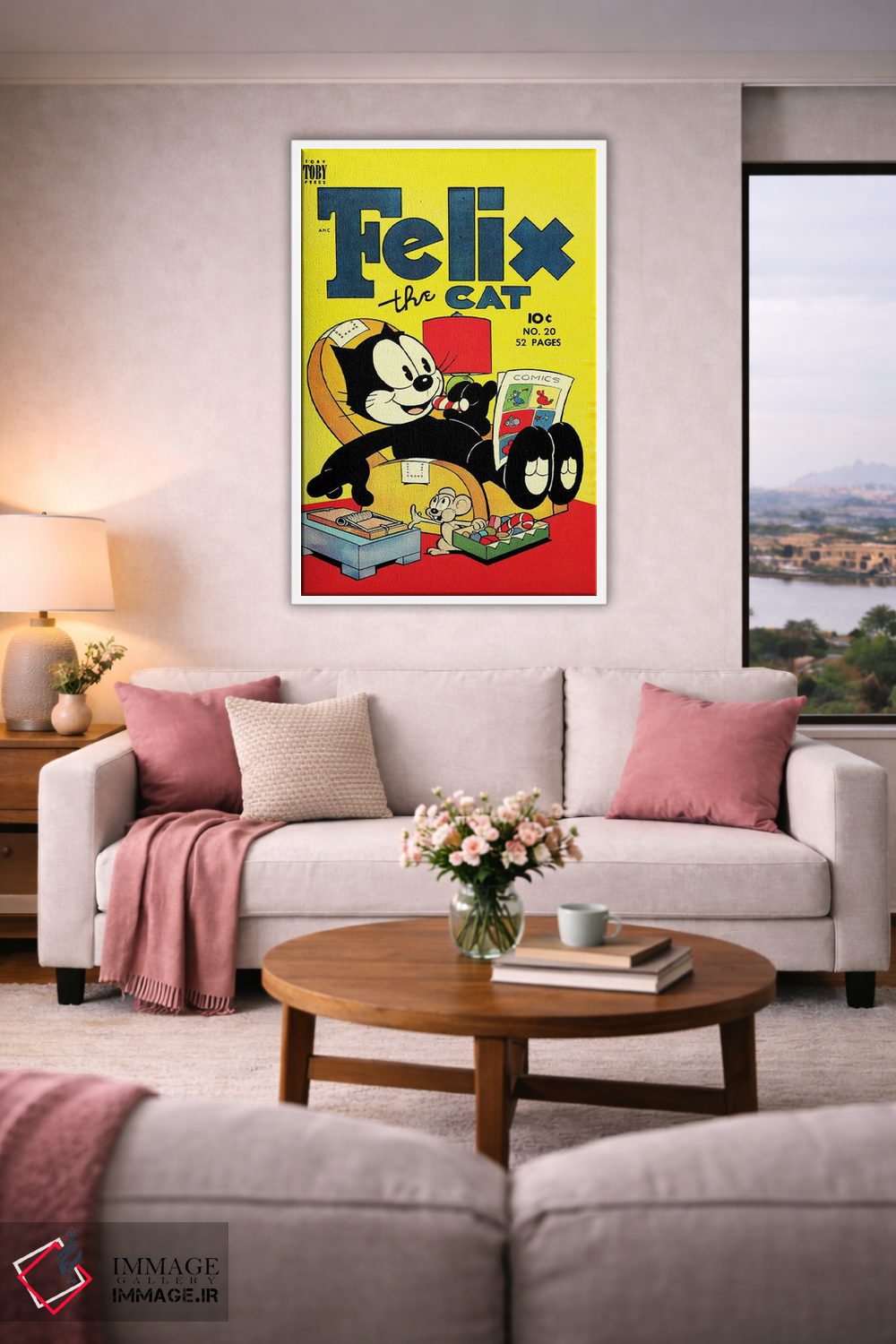 تابلو دکوراتیو فلیکس در حال گرفتن طعمه اثر رادیو دیز - D3W