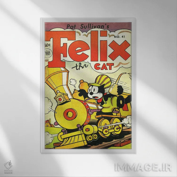 تابلو دکوراتیو فلیکس رهبر ارکستر اثر رادیو دیز - نمای قابدار سفید