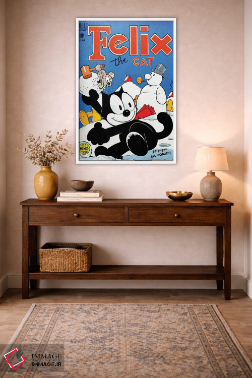 تابلو دکوراتیو فلیکس در جنگ گلوله های برفی اثر رادیو دیز - D1W