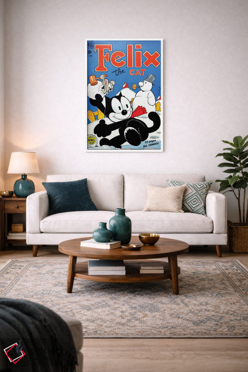 تابلو دکوراتیو فلیکس در جنگ گلوله های برفی اثر رادیو دیز - D2W