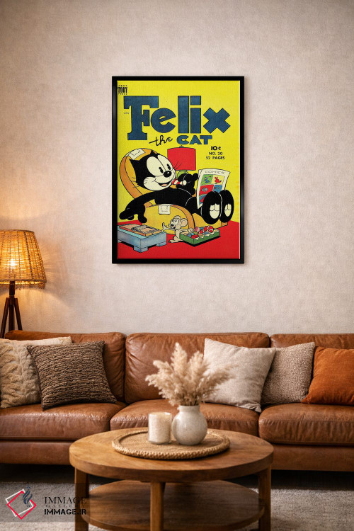 تابلو دکوراتیو فلیکس در حال گرفتن طعمه اثر رادیو دیز - D4B