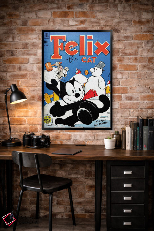 تابلو دکوراتیو فلیکس در جنگ گلوله های برفی اثر رادیو دیز - D3B