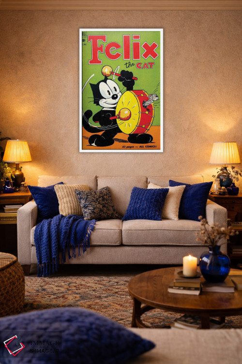 تابلو دکوراتیو فلیکس و ترس از طبل اثر رادیو دیز - D3W