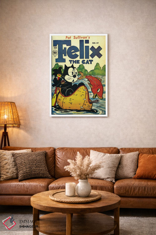 تابلو دکوراتیو فلیکس به ماهیگیری می رود اثر رادیو دیز - D2W