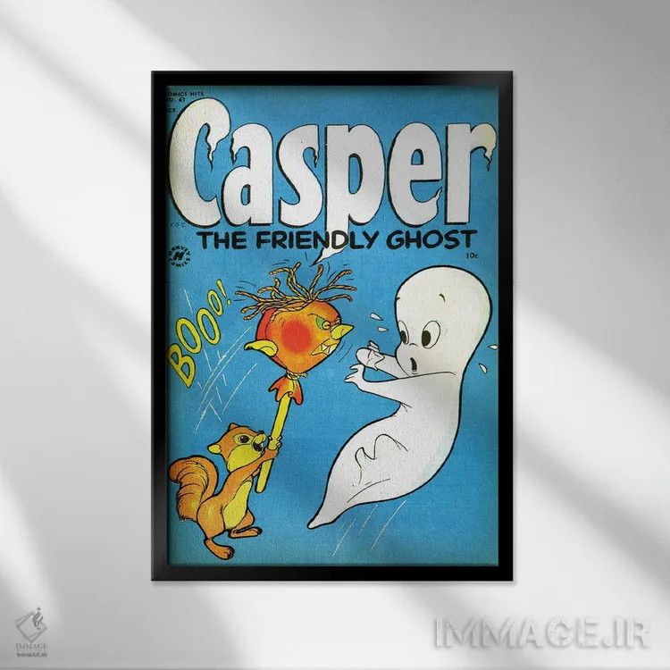 تابلو دکوراتیو عروسک روح و هیولا اثر رادیو دیز - نمای قابدار مشکی