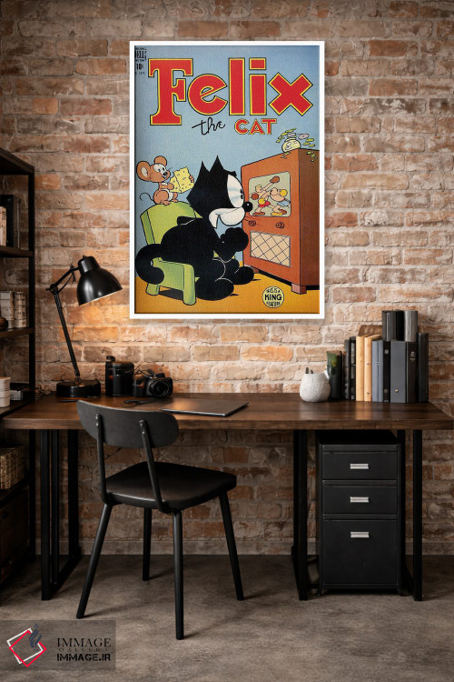 تابلو دکوراتیو فلیکس در حال لذت از بوکس اثر رادیو دیز - D1W