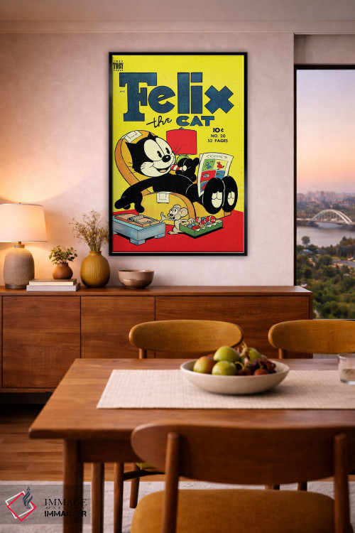 تابلو دکوراتیو فلیکس در حال گرفتن طعمه اثر رادیو دیز - D6B