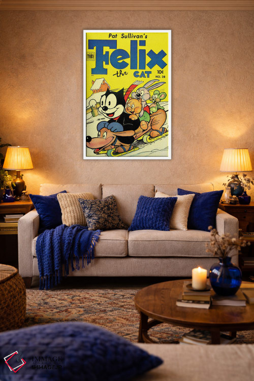 تابلو دکوراتیو فلیکس و سرسره بازی با دوستان اثر رادیو دیز - D2W