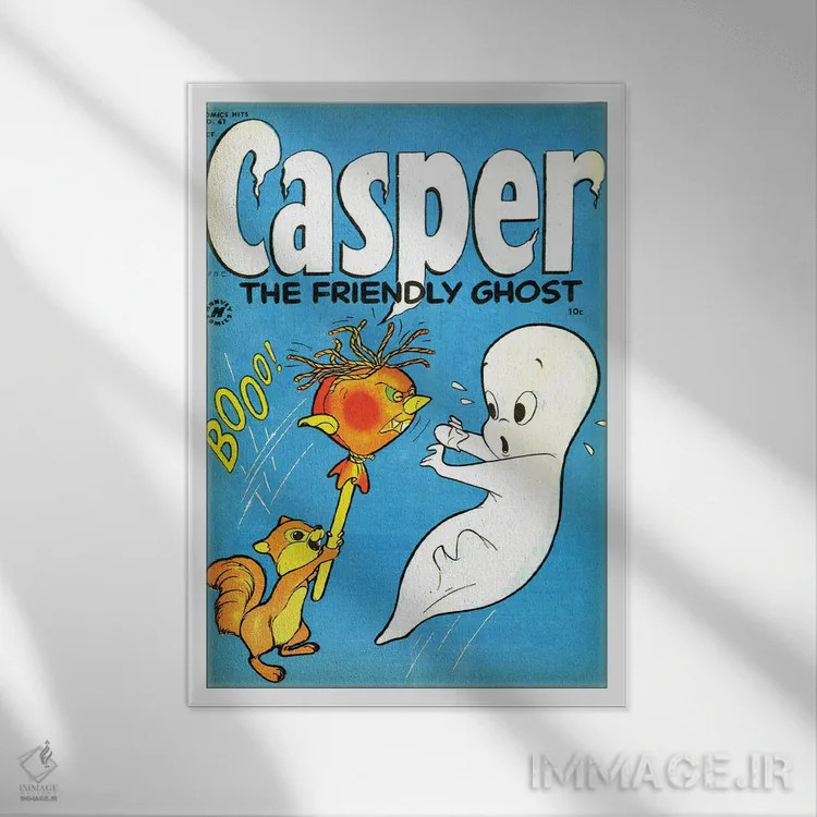 تابلو دکوراتیو عروسک روح و هیولا اثر رادیو دیز - نمای قابدار سفید