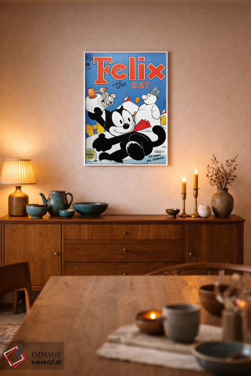 تابلو دکوراتیو فلیکس در جنگ گلوله های برفی اثر رادیو دیز - D5W