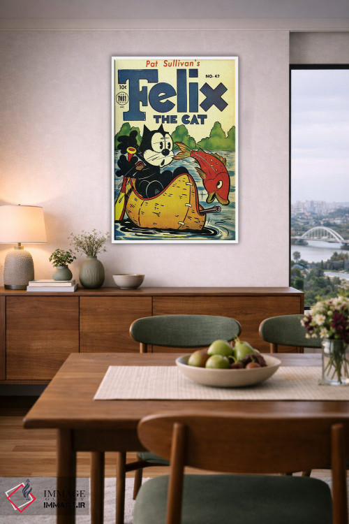 تابلو دکوراتیو فلیکس به ماهیگیری می رود اثر رادیو دیز - D6W