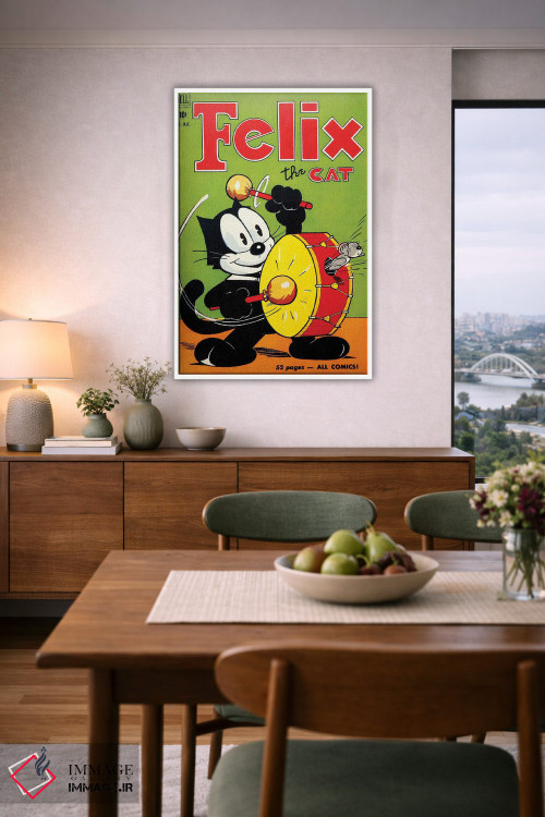 تابلو دکوراتیو فلیکس و ترس از طبل اثر رادیو دیز - D6W