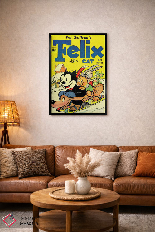 تابلو دکوراتیو فلیکس و سرسره بازی با دوستان اثر رادیو دیز - D3B