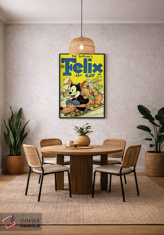 تابلو دکوراتیو فلیکس و سرسره بازی با دوستان اثر رادیو دیز - D4B