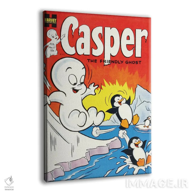 تابلو دکوراتیو روح روی سرسره یخی اثر رادیو دیز - نمای پرسپکتیو محصول