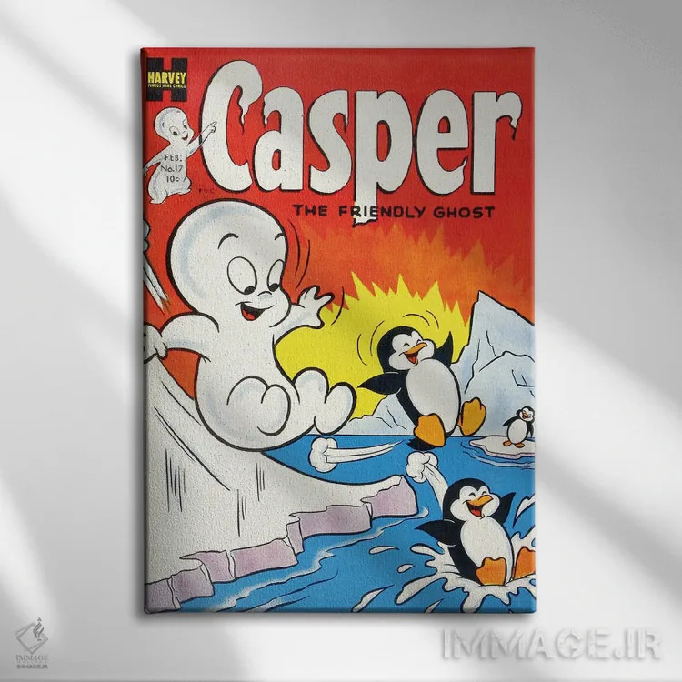 تابلو دکوراتیو روح روی سرسره یخی اثر رادیو دیز - نمای روبهرو روی دیوار