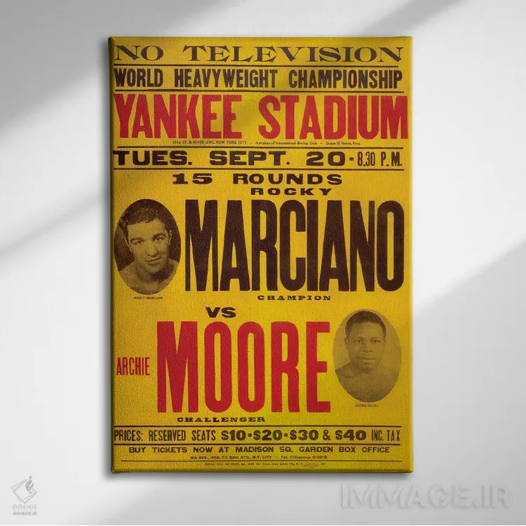 تابلو دکوراتیو مارسیانووز مور اثر رادیو دیز - نمای روبهرو روی دیوار