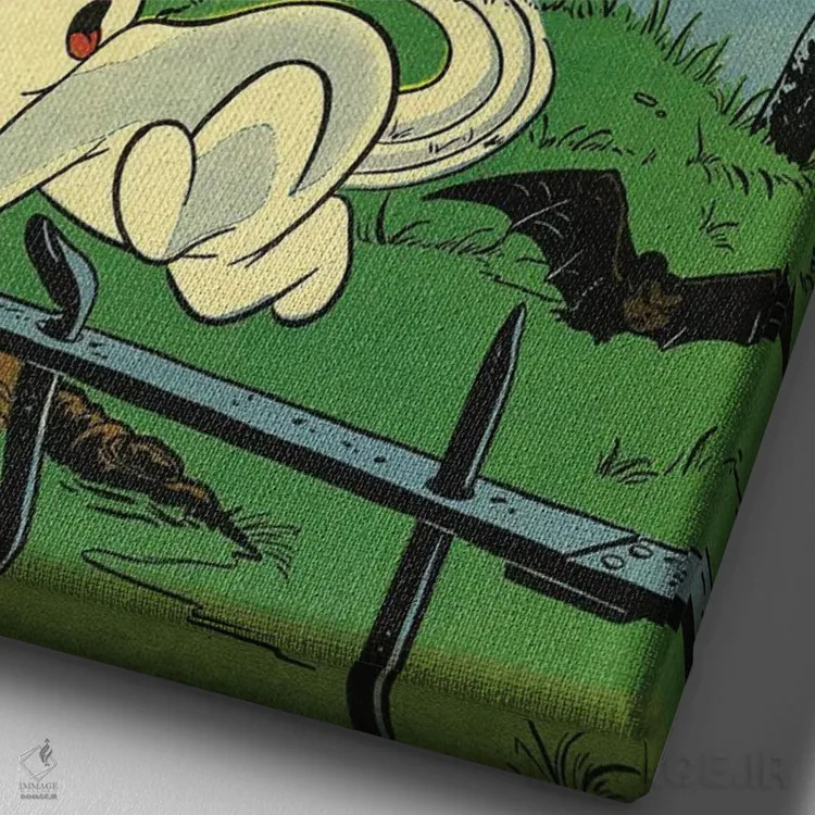 تابلو دکوراتیو روح بدون میانبر دیگر اثر رادیو دیز - نمای نزدیک بافت بوم