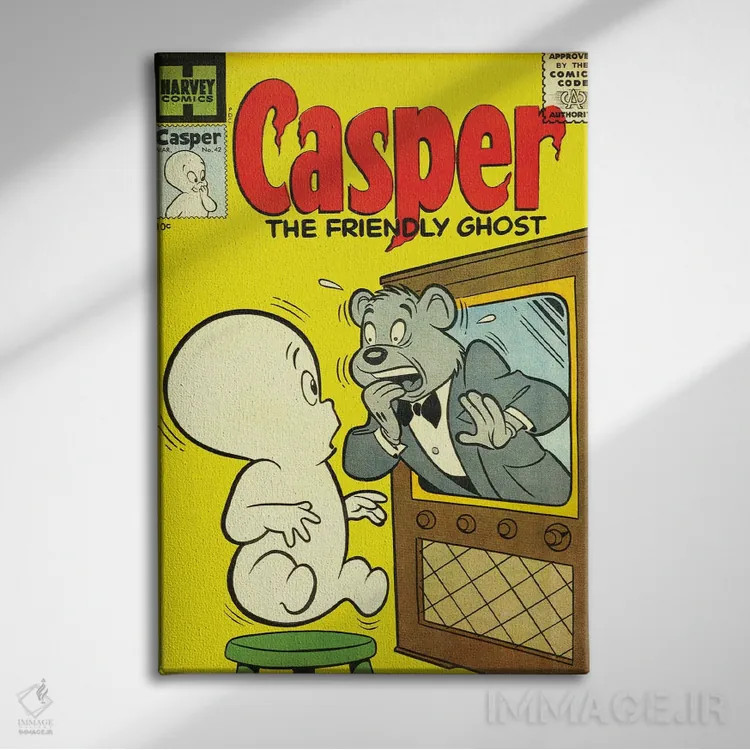 تابلو دکوراتیو روح باعث ترس خرس می شود اثر رادیو دیز - نمای روبهرو روی دیوار