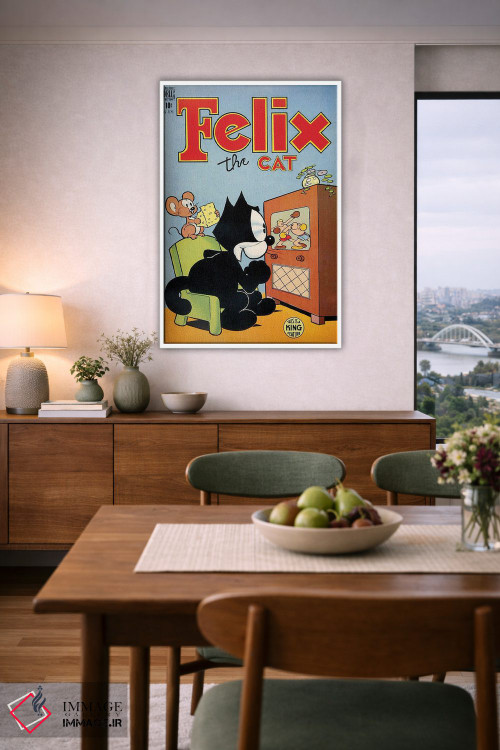 تابلو دکوراتیو فلیکس در حال لذت از بوکس اثر رادیو دیز - D6W