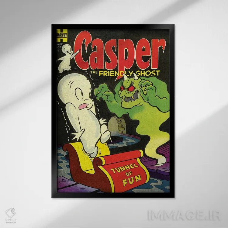 تابلو دکوراتیو روح در تونل سرگرمی اثر رادیو دیز - نمای قابدار مشکی