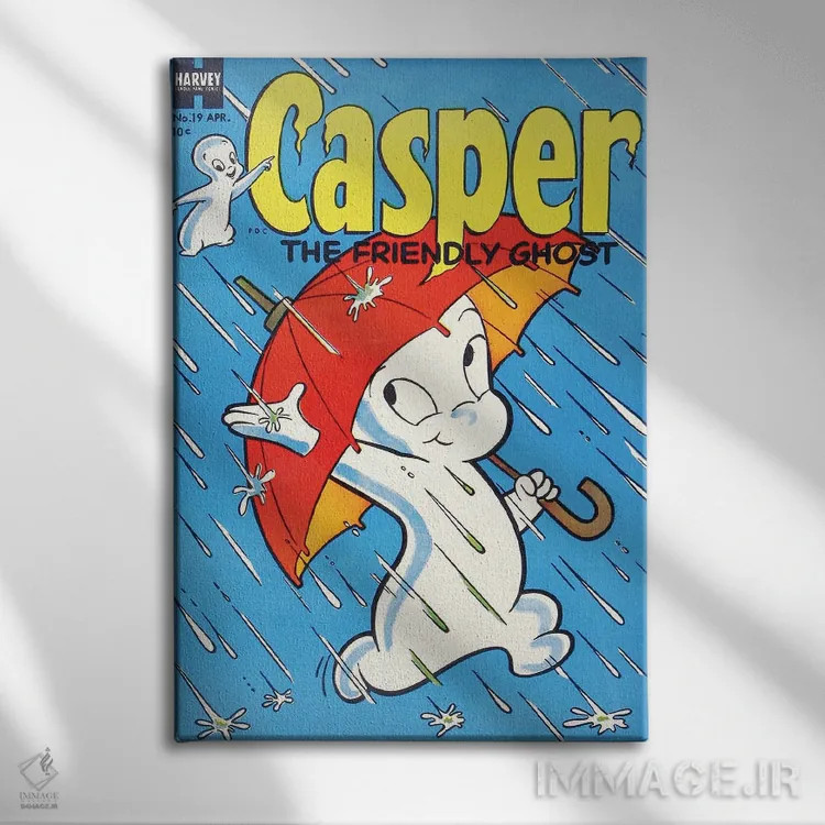 تابلو دکوراتیو روح در باران اثر رادیو دیز - نمای روبهرو روی دیوار