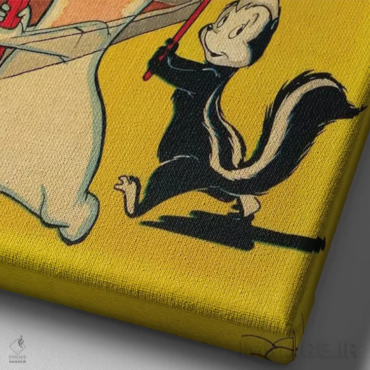 تابلو دکوراتیو روح در اعتصاب اثر رادیو دیز - نمای نزدیک بافت بوم