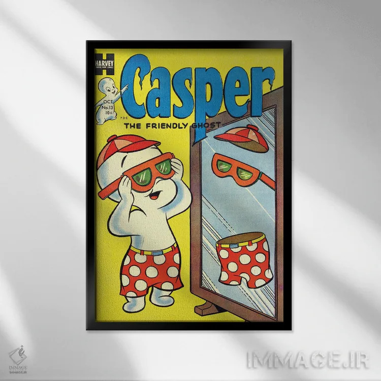 تابلو دکوراتیو روح در حال رفتن به ساحل اثر رادیو دیز - نمای قابدار مشکی