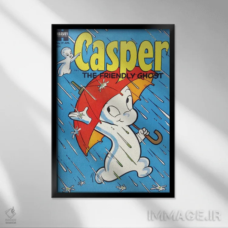 تابلو دکوراتیو روح در باران اثر رادیو دیز - نمای قابدار مشکی