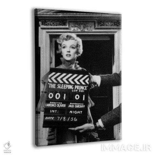 تابلو دکوراتیو مرلین مونرو در صحنه فیلم شاهزاده خفته اثر رادیو دیز - نمای پرسپکتیو محصول