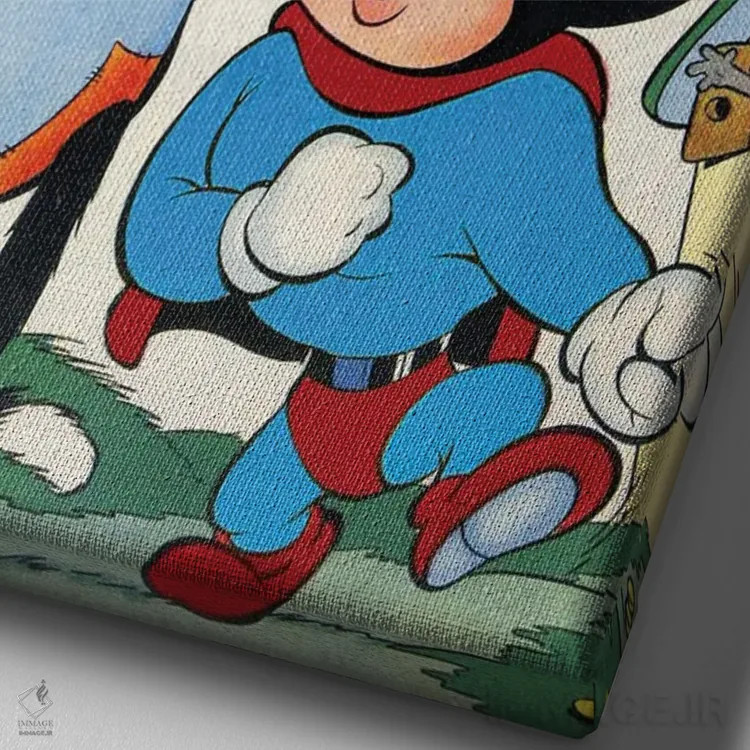 تابلو دکوراتیو ام ام تری تونز چهل و چهارم اثر رادیو دیز - نمای نزدیک بافت بوم