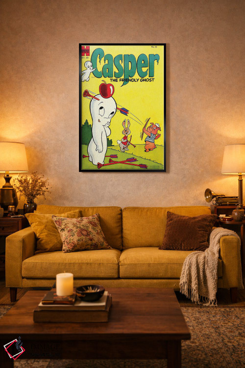 تابلو دکوراتیو دوستان روح در حال هدف گیری سیب اثر رادیو دیز - D4B