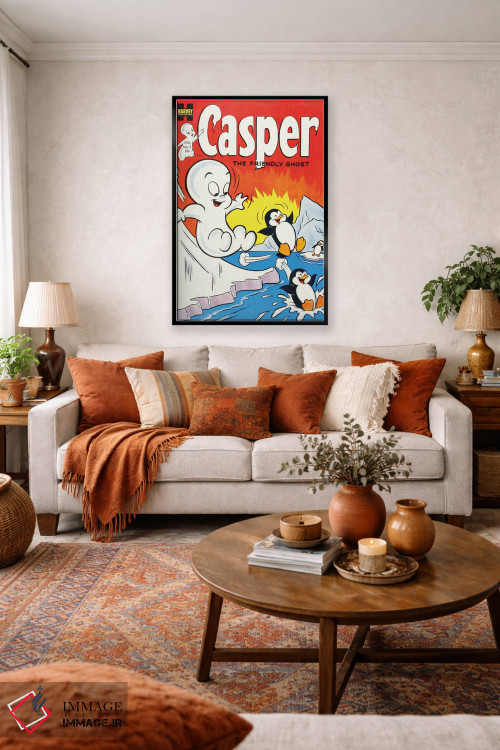 تابلو دکوراتیو روح روی سرسره یخی اثر رادیو دیز - D3B