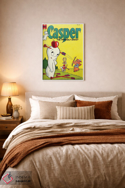 تابلو دکوراتیو دوستان روح در حال هدف گیری سیب اثر رادیو دیز - D5W