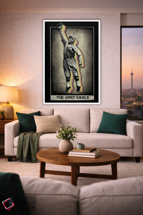 تابلو دکوراتیو عقاب خاکستری اثر رادیو دیز - D1W