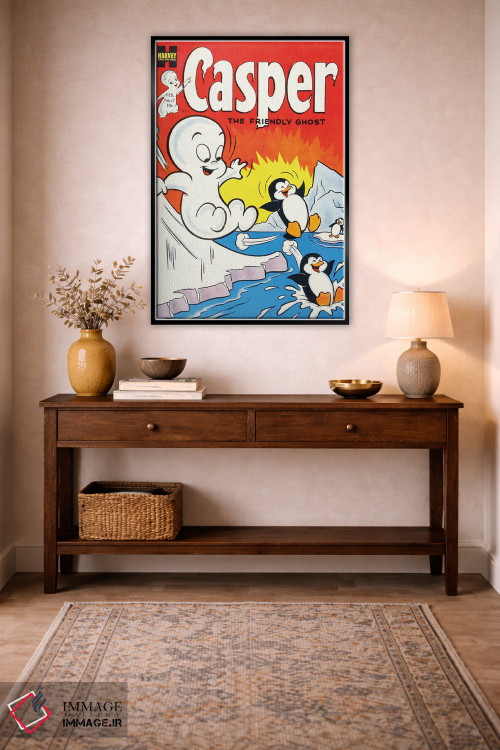 تابلو دکوراتیو روح روی سرسره یخی اثر رادیو دیز - D4B