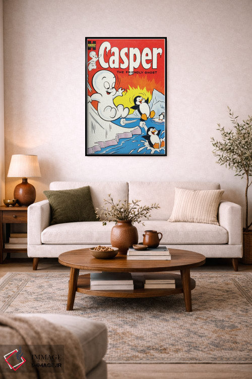 تابلو دکوراتیو روح روی سرسره یخی اثر رادیو دیز - D5B