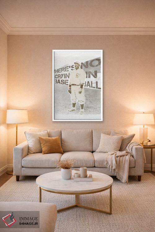 تابلو دکوراتیو گریه ای در بیسبال نیست اثر رادیو دیز - D3W