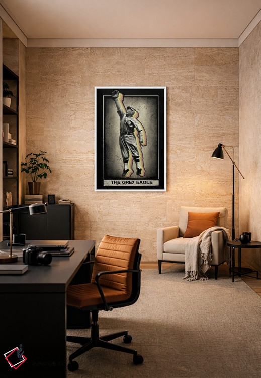 تابلو دکوراتیو عقاب خاکستری اثر رادیو دیز - D6W